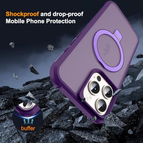 SKYLMW Compatible with iPhone 16 Pro Case with Stand,Purple by SKYLMW - Used condition - Image 7