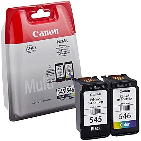 Canon Tintenpatronen PG-545 + CLI-546 BK/C/M/Y Multipack schwarz + Farbe 8ml + 9 ml ORIGINAL Cover