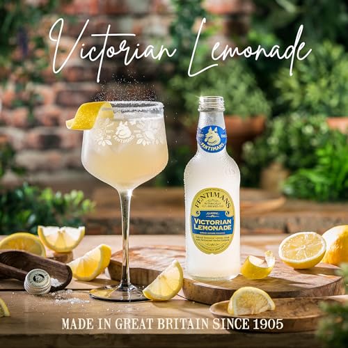 Fentimans Traditional Victorian Lemonade - Botanically Brewed Lemonade with Lemon Juice - Exquisitely Crafted & Refreshing Soft Drinks - Gluten-Free and Vegan Friendly Soft Drinks - 12 x 275ml Bottles