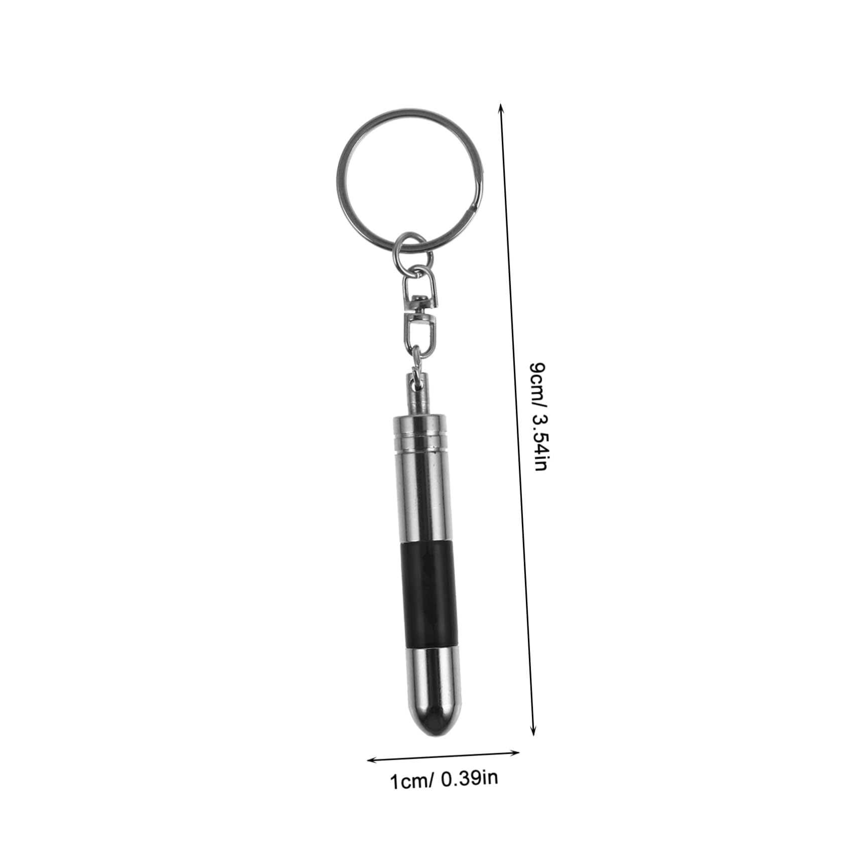 OSOLADY Electrostatic Discharger Black Color 2pcs Static Keychain Static Elimination Rod for Car Supplies