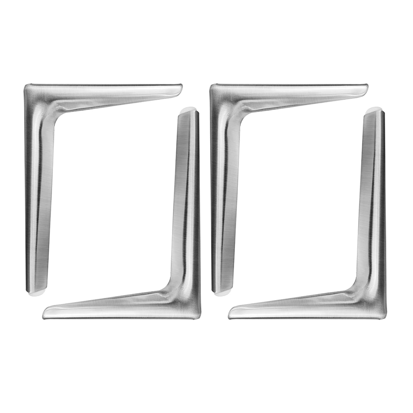 Nowoczesny metalowy trójkątny projekt do samodzielnej wymiany na różnych typach mebli(Silver,150mm/5.91in)