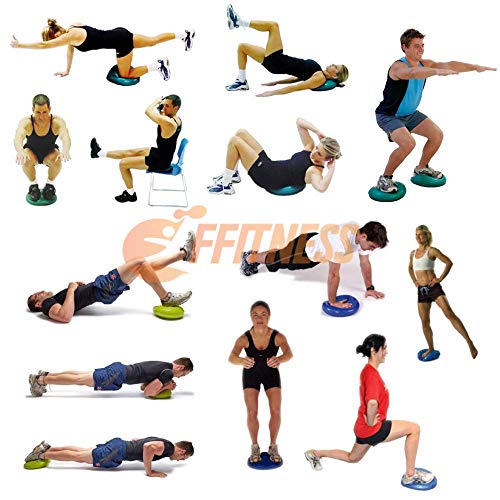 FSYBB71N Balance Pad - Inflatable Proprioceptive Cushion for Physiotherapy and Rehabilitation, Black - Image 3