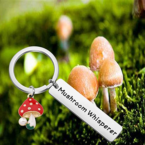 Mysomy - Portachiavi a forma di fungo con funghi