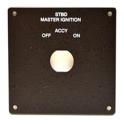 Sea Ray Boat Blank Ignition Switch Panel 1896436 | STBD Master Aluminum