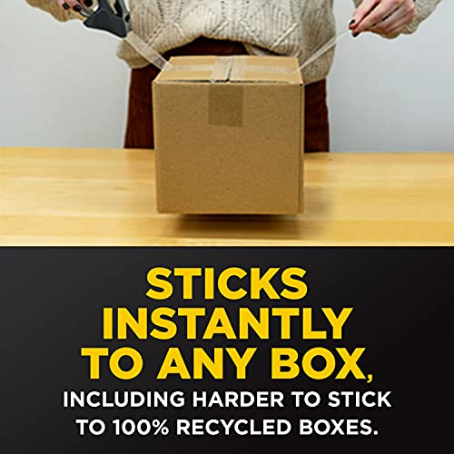 Image of Scotch Box Lock Packaging Tape, 1 Roll with Dispenser, 1.88 in x 800 in, Extreme Grip, Sticks Instantly to Any Box (195) (Pack of 2)