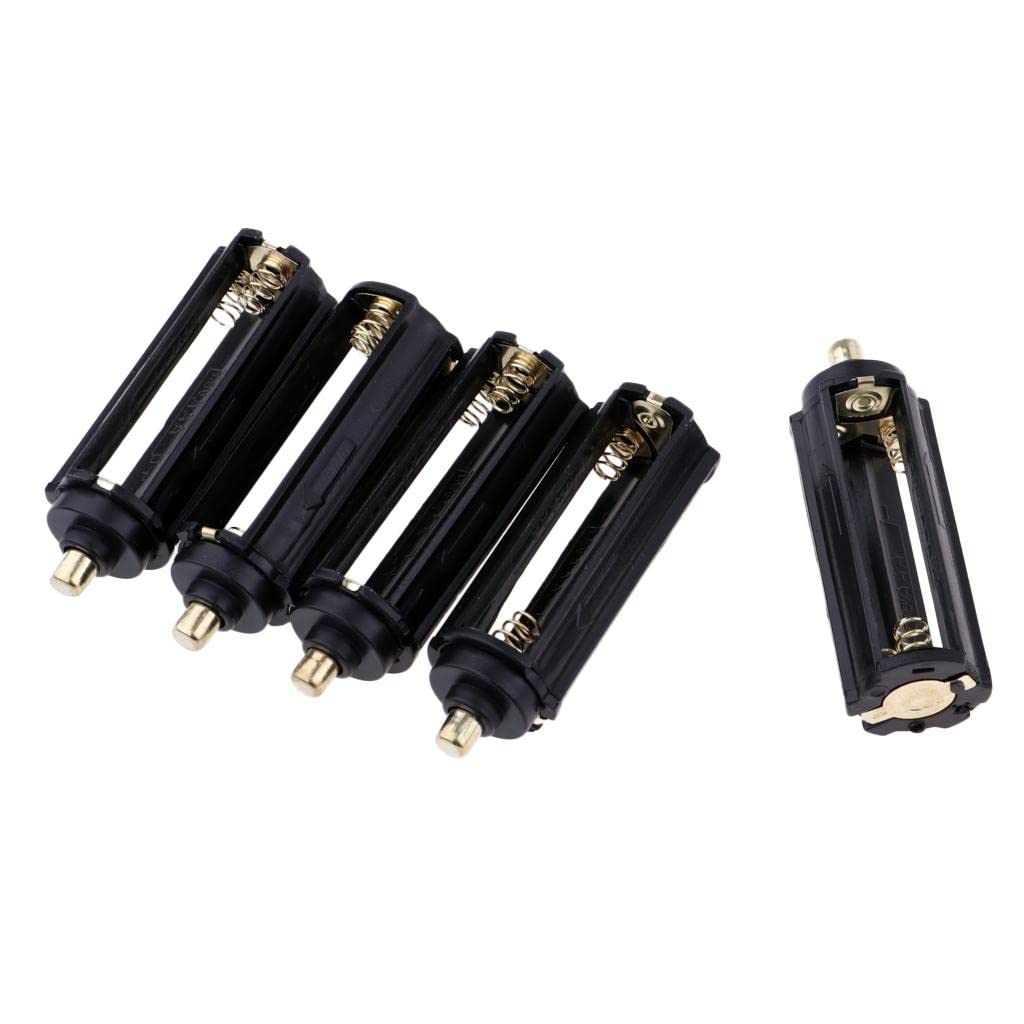 STYLEHEAVEN 5pcs LED Torch Lamp Light 3xAAA Spring Battery Holder Case Box Support Connect Adapter-image-43
