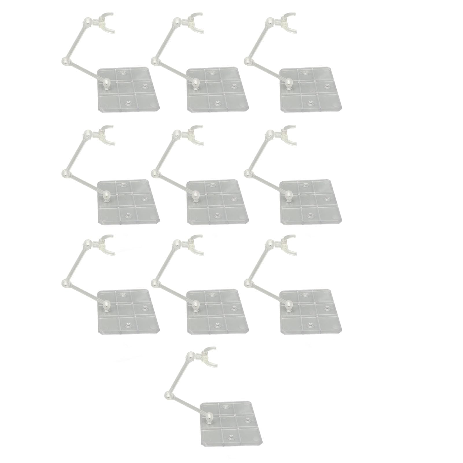 Support de Figurine, 10 Ensembles, Support de Figurine d'action à Large compatibilité, Durable, Bonne stabilité, Décoration de la Maison en Acrylique pour l'intérieur