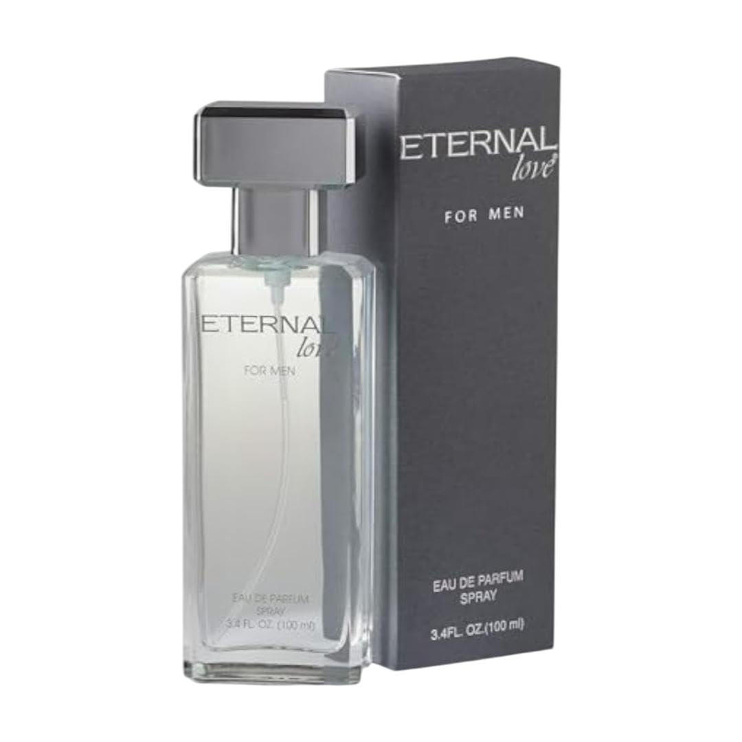 Eternal Love Eau De Parfum for Men | Travel Size | Fresh, Cool & Energizing Scent | Long-Lasting Perfume | Woody EDP for Man | Gift for Him | 100ml