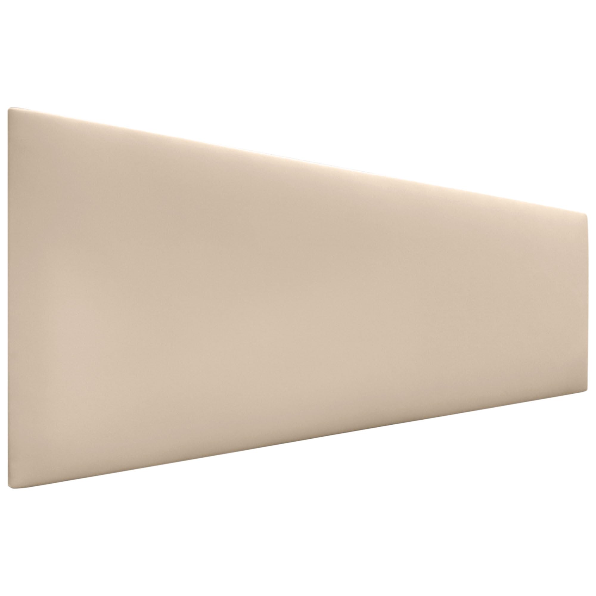DHOME Cabecero de Polipiel o Tela AQUALINE Liso cabeceros Cabezal tapizado Cama Lujo (Polipiel Beige, 135cm (Camas 120/​135/​140))