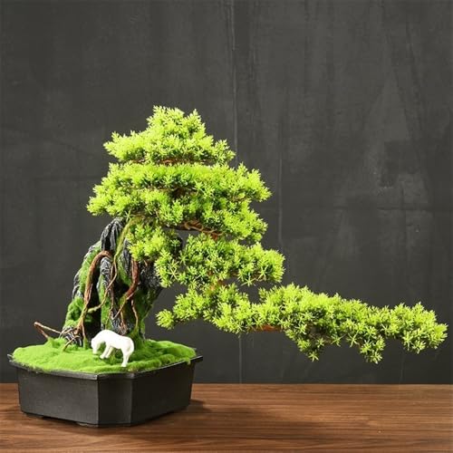 Árbol bonsái artificial para decorar la entrada de casa y el mueble de TV 5