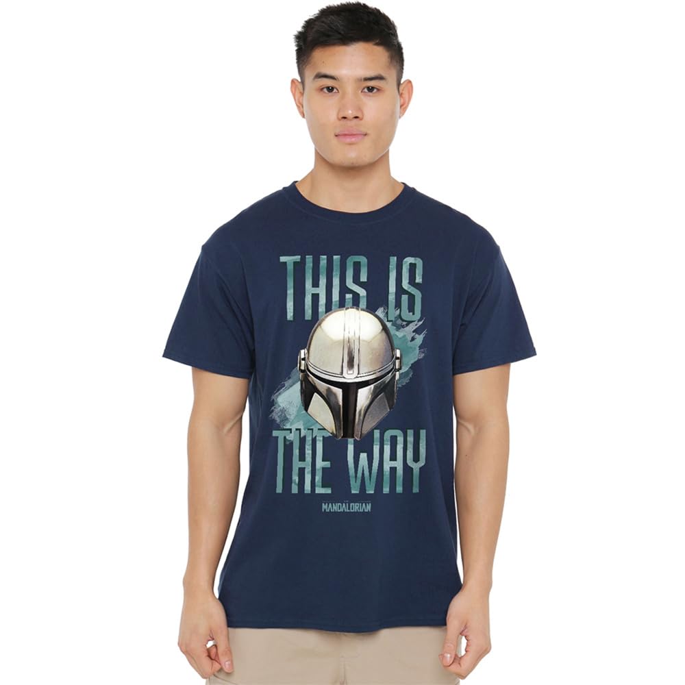 Star Wars Men's Blue This Is The Way T-Shirt Navy in Size M, Sports Direct