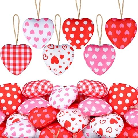 Maniaacer Fabric Heart Ornaments Cover