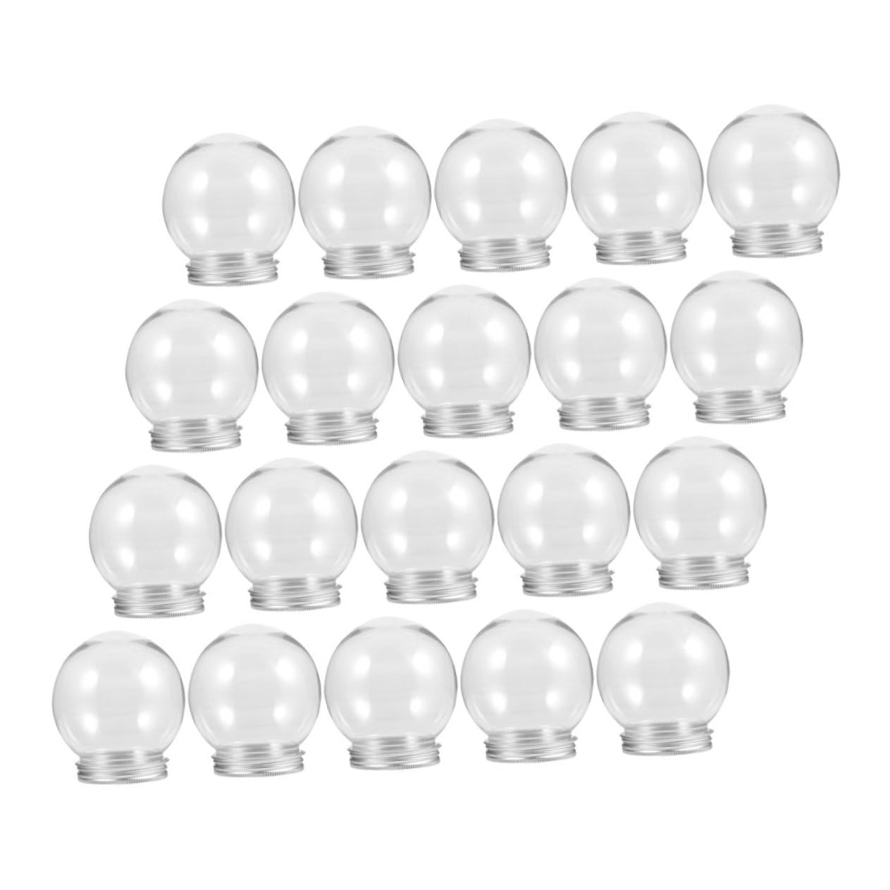 Bolas de nieve de plástico para manualidades y decoración navideña en bodas