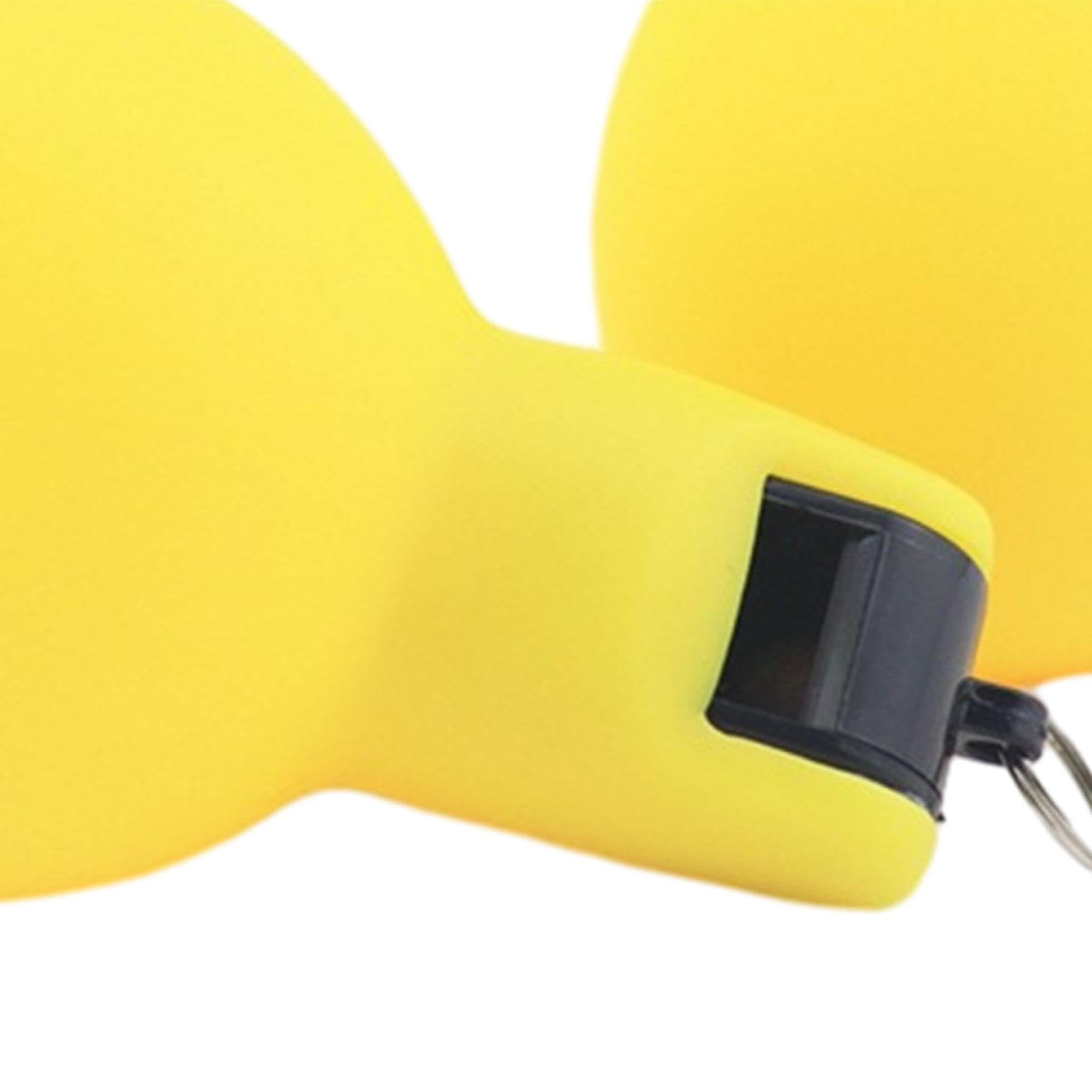 QSTDGVPW 2X Hand Squeeze Whistles, Sports Whistle, Loud Training Whistles, Coaches Whistle for Coaches, Training, Basketball Football, Yellow