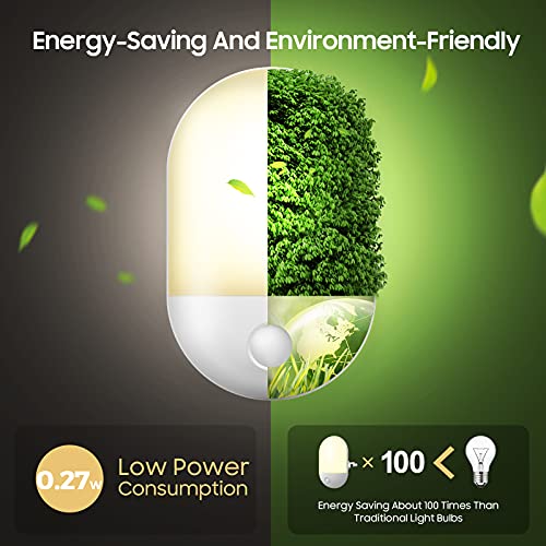 Luce Notturna Bambini, Luce Notturna LED Plug-and-Play Automatica Con Sensore Crepuscolare, Luce Notturna da Presa per bambini per Cameretta, Soggiorno, Garage, Bagno, Corridoio, Bianco Caldo - Image 7