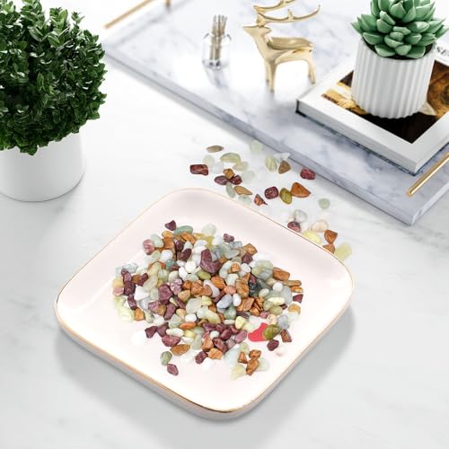 Image of 5lbs Pebbles for Indoor Plants, 3 /8 Inch Small Rocks for Potted Plants, Succulents, Vase Fillers, Cactus Planters, Bird Bath, Fountain, Outdoor Garden Landscaping