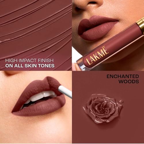 Image of Lakme Rouge Bloom Matte Lip Liquid Enchanted Woods 307-3.5ml