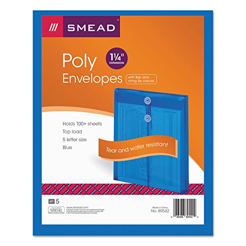 Smead Poly Envelope, 1-1/4