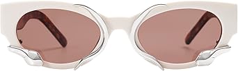 Trendy Sunglasses for Women Men Vintage Narrow Cateye Metal Snake Sunnie Y2k Accessories AP3621
