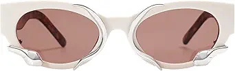 Trendy Sunglasses for Women Men Vintage Narrow Cateye Metal Snake Sunnie Y2k Accessories AP3621