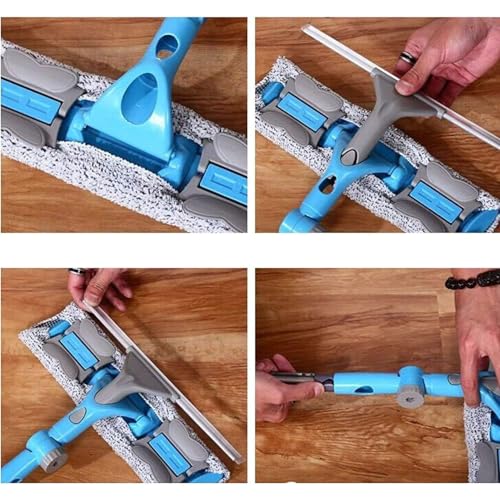 Image of 2-in-1 Rotatable Glass Wiper & Cleaning Brush | Easy Cleaning Window Mop | Streak-Free Glass Cleaner for Home, Office, Car Windows