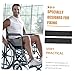 Ipetboom 2pcs Wheelchair Footrest Straps Elastic Leg Straps for Post Hip Surgery Heavy Duty Wheelchair Accessory