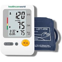 Blood Pressure Monitor With Large Arm Cuff 30-42cm Auto Inflation WHO Indicator