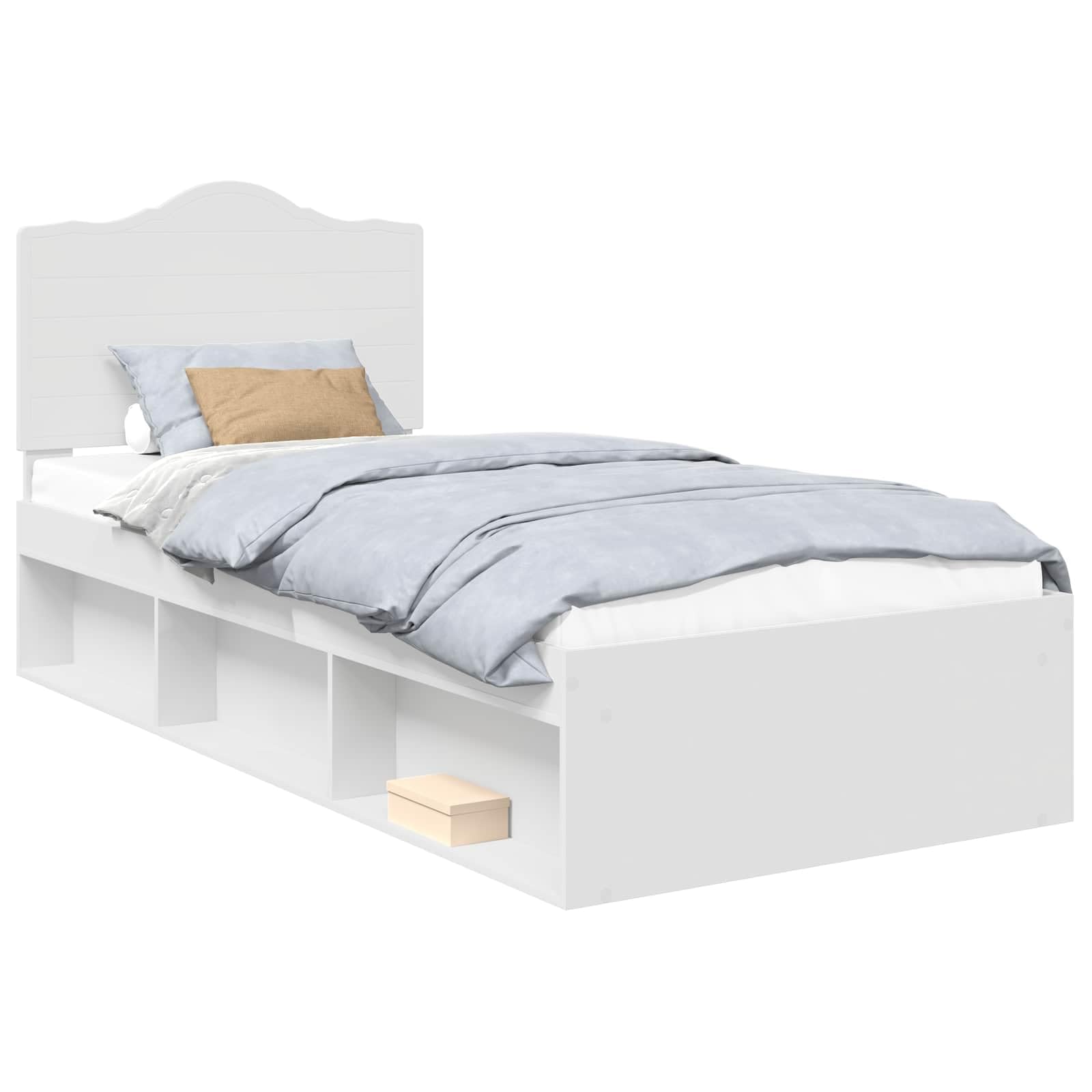 vidaXL Estructura de Cama 90 x 200 cm Madera de Pino Macizo