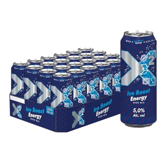 X QUADRAT® - X² Ice Boost Energy - Biermix mit Energydrink - Dosen-Bier (24x0,5L)