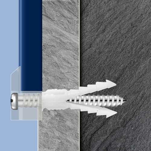 Image of Jeffbaubl 25-Pack Mirror Holder Clips Kit - Clear Plastic, Screw Mount, Frameless, 1 /4 inch Thick