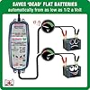OptiMate Lithium 4s 0.8A 12V LiFePO4 Motorcycle Automatic Battery Charger Optimiser Maintainer #3