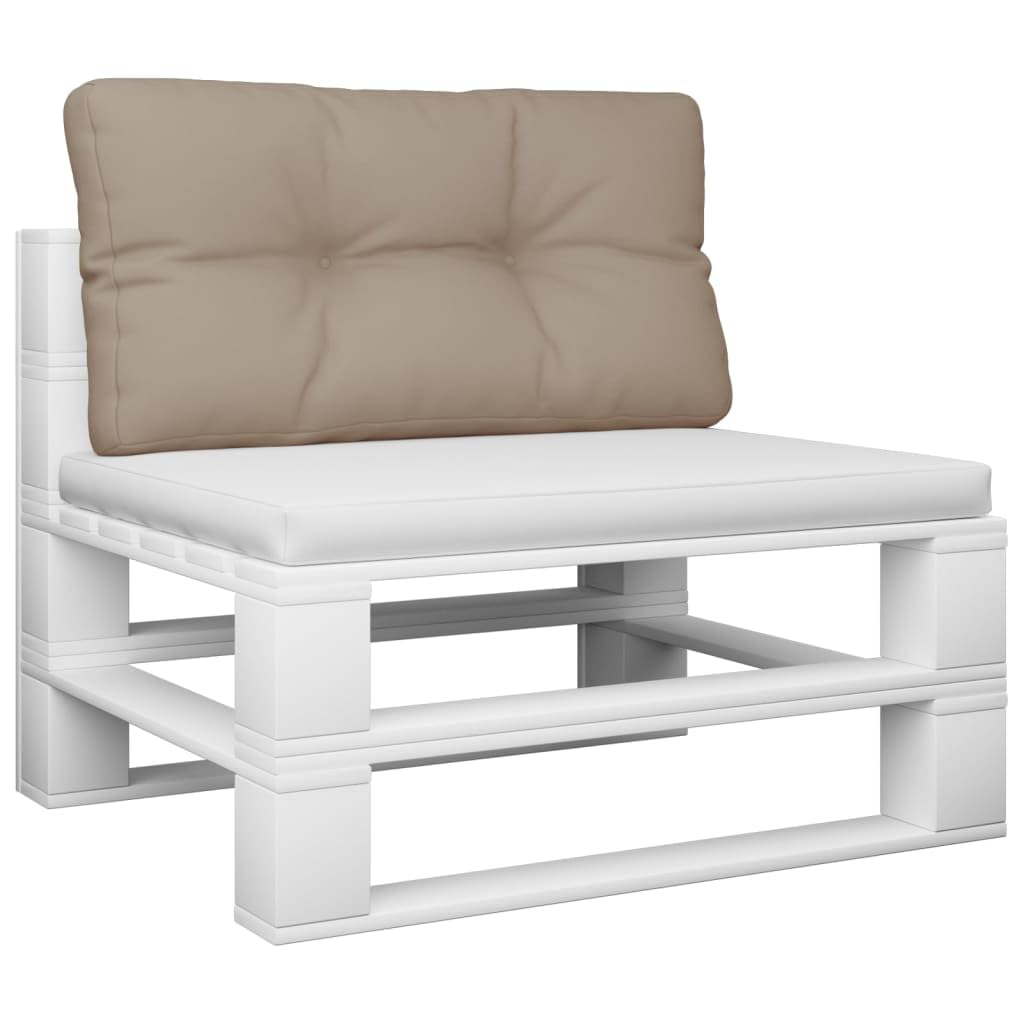 Cuscino per pallet, 80 x 40 x 12 cm, tessuto in poliestere, impermeabile, imbottito, morbido, comodo, come cuscino per sedia da giardino, balcone, terrazza e uso interno