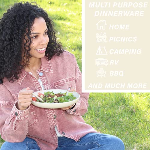 Wheat Straw Dinnerware Sets Unbreakable Dinnerware Sets Dishwasher Microwave Safe Dinnerware