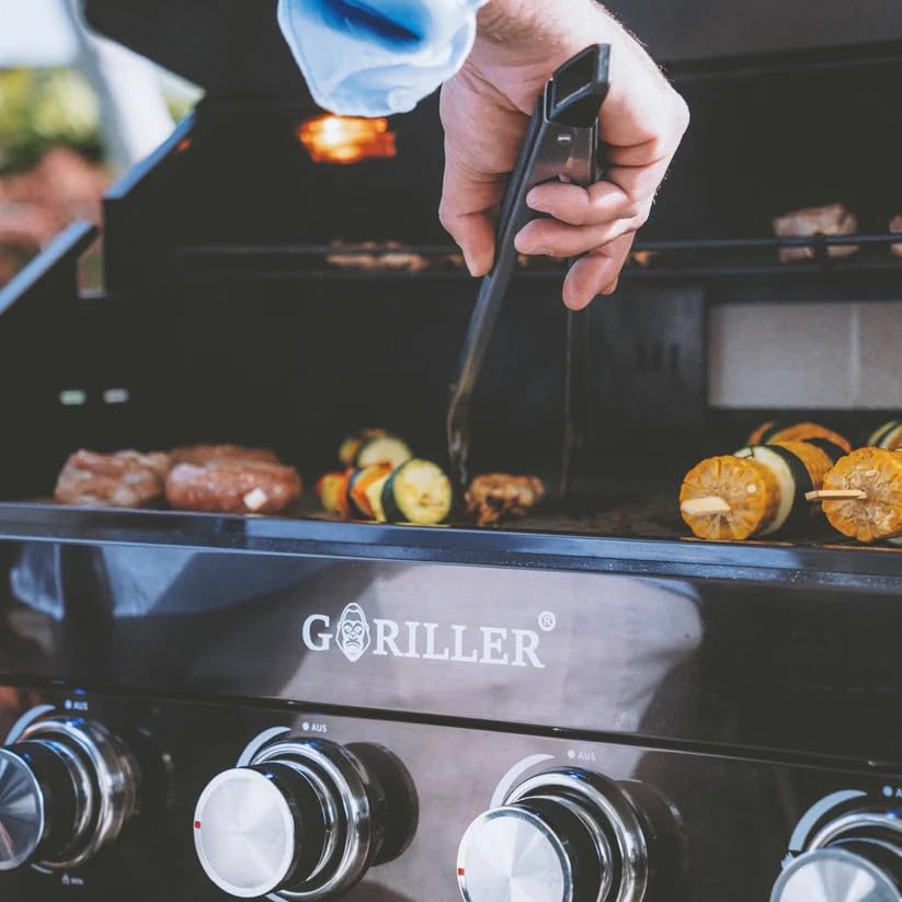 GORILLER® Blackback S5 Outdoor-Küche XXL-Gasgrill Edelstahl Schwarz