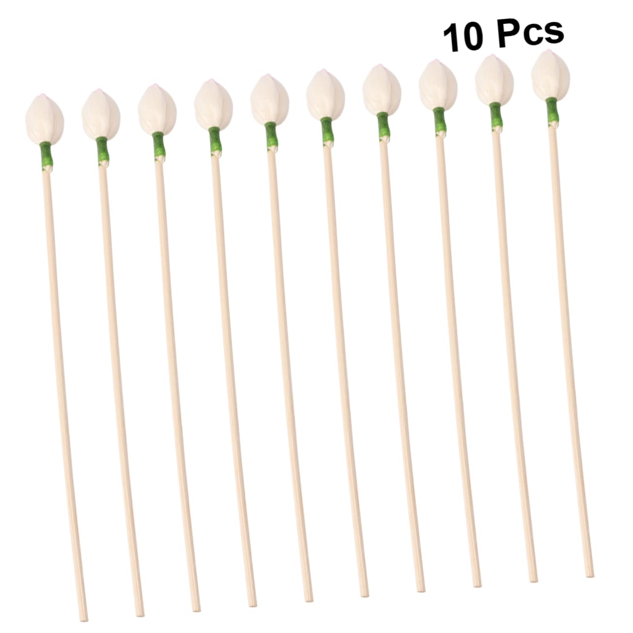 MUSISALY DIY Natural Home Fragrance Diffuser Aroma Oil Diffuser Sticks Rattan Flower Sticks Set of 10
