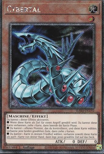 Cybertal (V.1) RA03-DE192 Platinum Secret Rare Deutsch Boosterfrisch 1. Auflage - Quarter Century Bonanza - mit ReCollectibles-Versandschutz - für Yu-Gi-Oh!