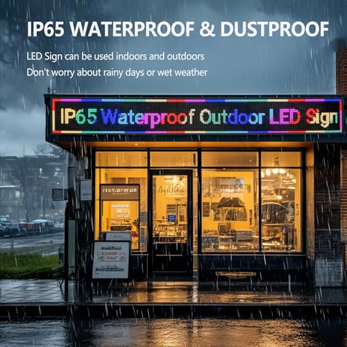 Image of Programmable LED Sign P10 Custom Size, Outdoor Led Sign For Business Display Screen Advertising Store