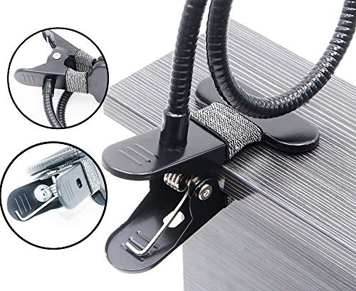 Image of Portable Lazy Stand Mobile Holder with Goosneck Long Arm Clip | Flexible | Foldable | 360 Degree Compatible for Universal Places As Office |Home |Kitchen | Bedroom (Metal Lazy)