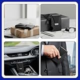 Carbon Fiber Wallet, RFID Blocking Slim Card Holder for Men, with Stainless Steel Money Clip, Minimalist Front Pocket Credit Card Case, Durable Metal Wallet, Gift for Men & Fathers, Card Holder - Image 5