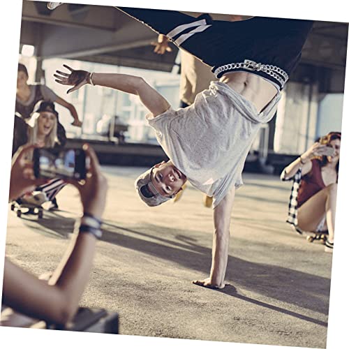 Punk Metal Waist Belt for Men and Women 1pcs Adjustable Chain Strap for Jeans and Casual Wear Stylish Hip Hop Fashion Accessory4