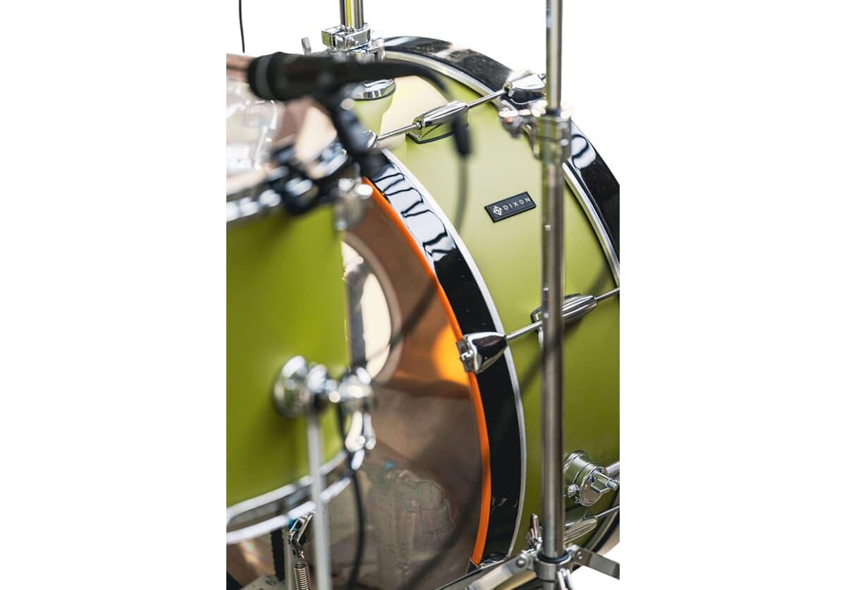 Dixon PODL520OG Little Roomer Shellset - Batería compacta de caoba de 5 piezas para estudio, escenario y conciertos acústicos, color verde oliva