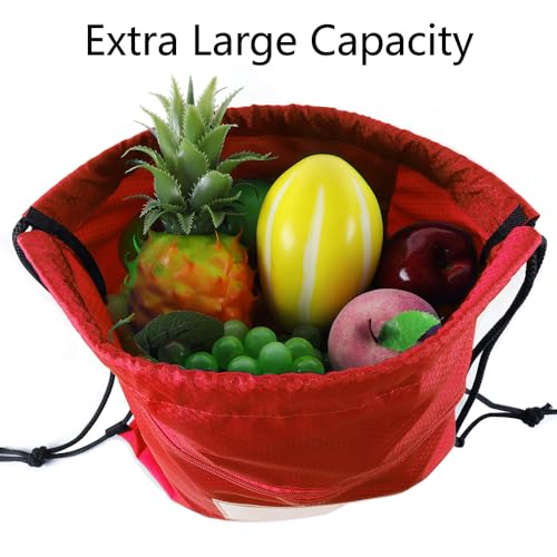 Drawstring Backpack Bulk Draw String Bags DIY Gym Sports Traveling Yoga basketball football Bag Sackpack Drawstring for man women (4, multi-color) 6