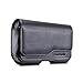 LG Stylo 3 Case, LG Stylo 3 Plus PU Leather Pouch Carrying Case with Belt Clip Belt Loops Holster for LG Stylo 3/Stylo 3 Plus(Perfect Fits with Slim TPU, Silcone, Hard case, Hybrid Case on) (Black#1)
