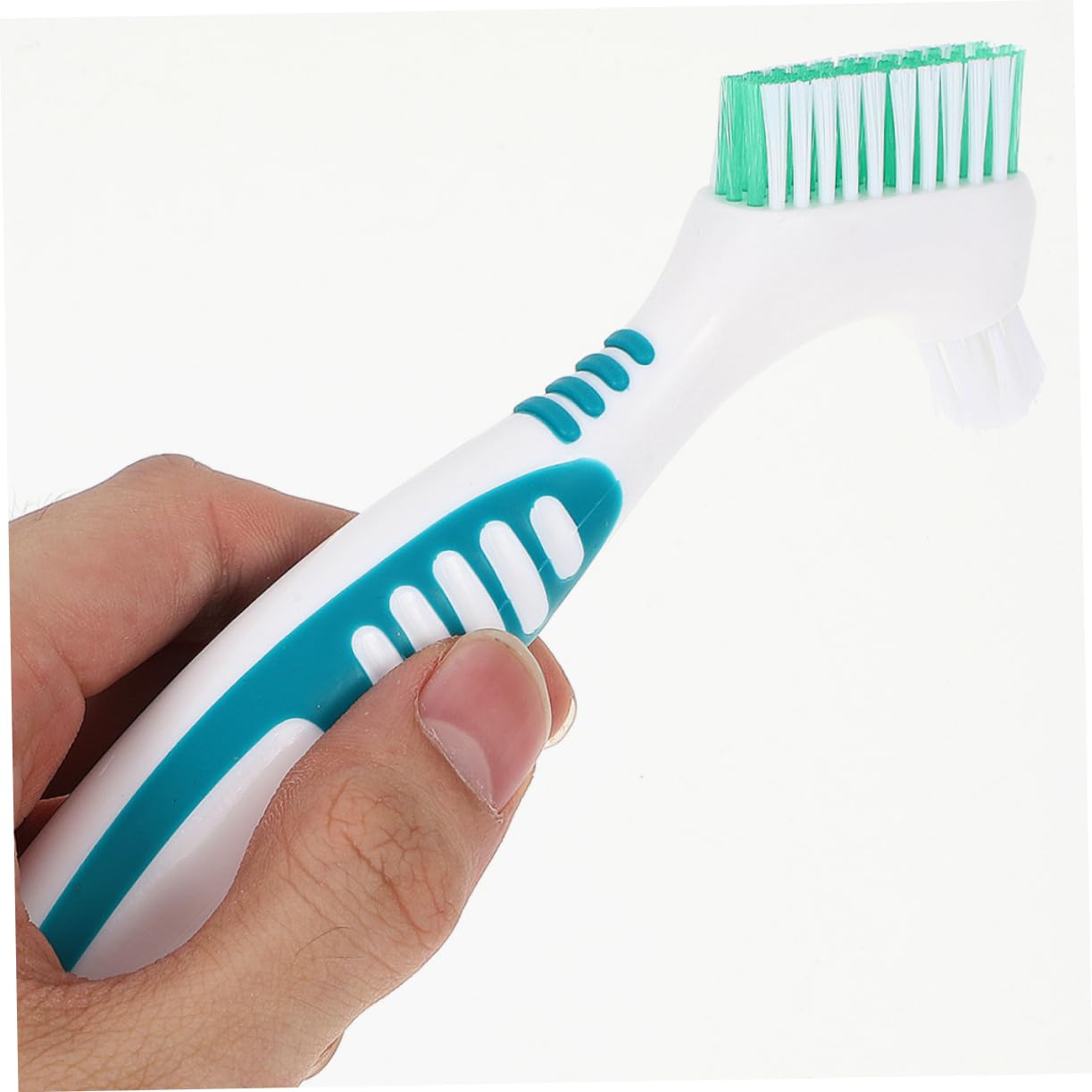 PACKOVE 16piezas Cepillo Limpiador De Dentaduras Doble Cara Mango Antideslizante Para Oral y Limpieza De Prótesis Kit De Cepillos Para Prótesis