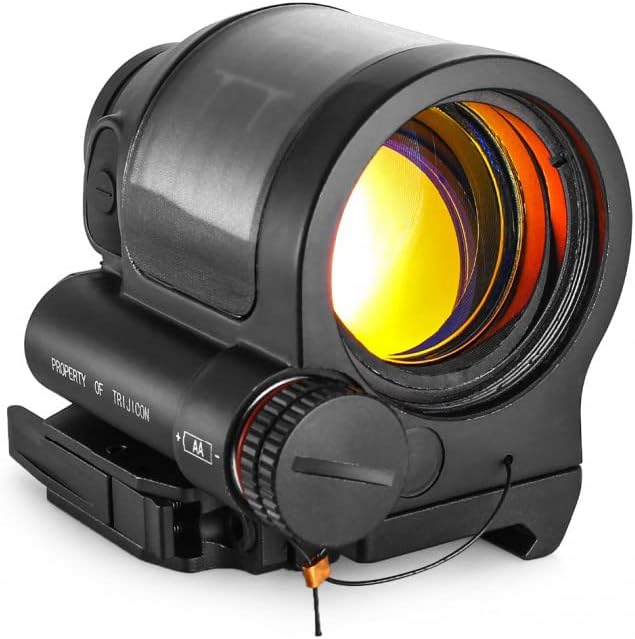 Optic Red Dot Sealed Sight Solar Power System，Holographic Reflex Scope Collimator with QD Quick Release/Detach Integrate Mount Base，1x38mm Wide Field View，Fits for Standard 20mm Pic Rail Mounting