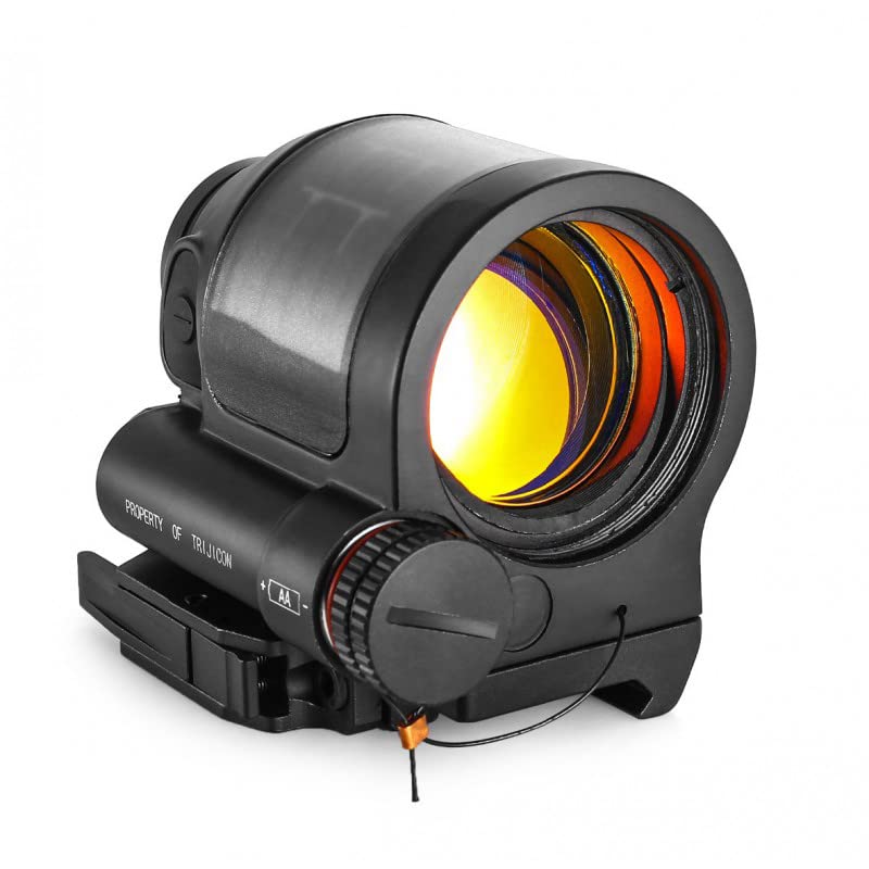 Miroir à Point Rouge étanche Solaire, Miroir à réflexion Tactique avec Porte de libération Rapide, Champ de Vision Large de 38 mm pour la Chasse