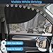 Roberly 4 PCS Magnetic Double Layer Car Window Shade for Baby, 19.7