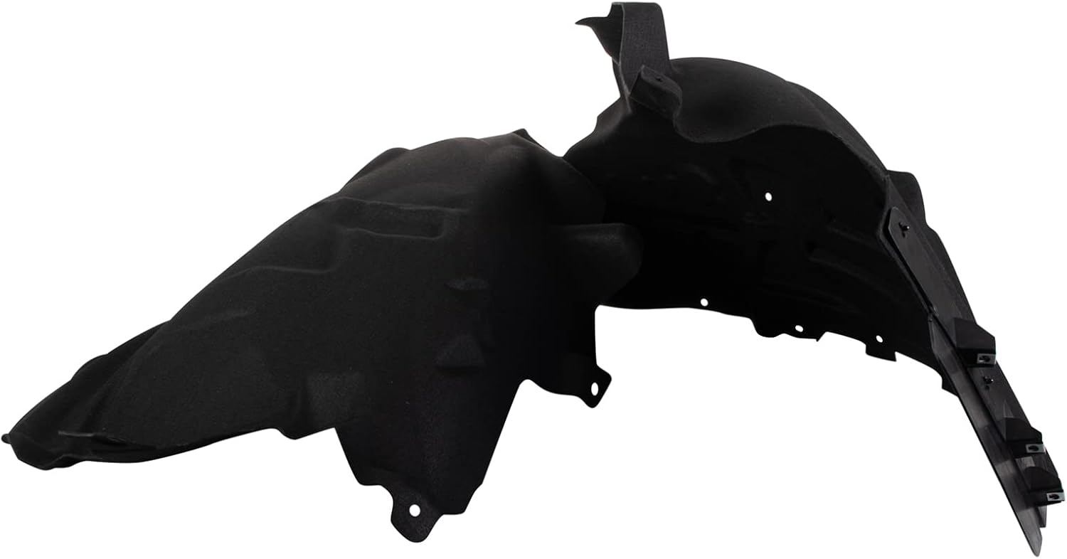 TRQ Front Left Inner Fender Liner Black Drivers Side Compatible with 2020-2022 Ford Explorer Police Interceptor Utility FO1248204