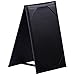 Yescom 10pcs 4x6inches Double-Sided Menu A-Frame Holder Table Tent Restaurant Cafe Black Leatherette