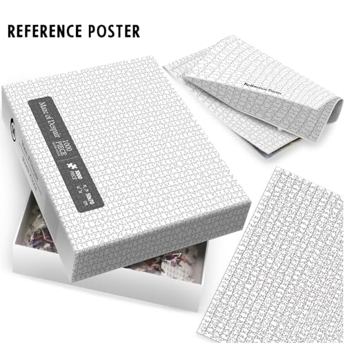 Difficult Puzzles for Adults 1000 Pieces, Impossible Crazy Jigsaw Puzzles, White Blank Challenging Puzzles for Adults Hard miniatura 3
